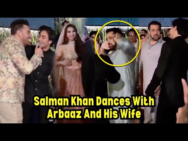 Salman Khan dances to Tiger song, Arhaan joins father in singing ‘ Tere Mast Mast Do Nain ’ Inside Arbaaz Khan- Shura Khan’s marriage