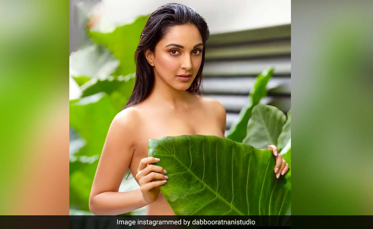 Kiara Advani’s Viral” Leaf Photoshoot ” For Dabboo Ratnani’s Calendar