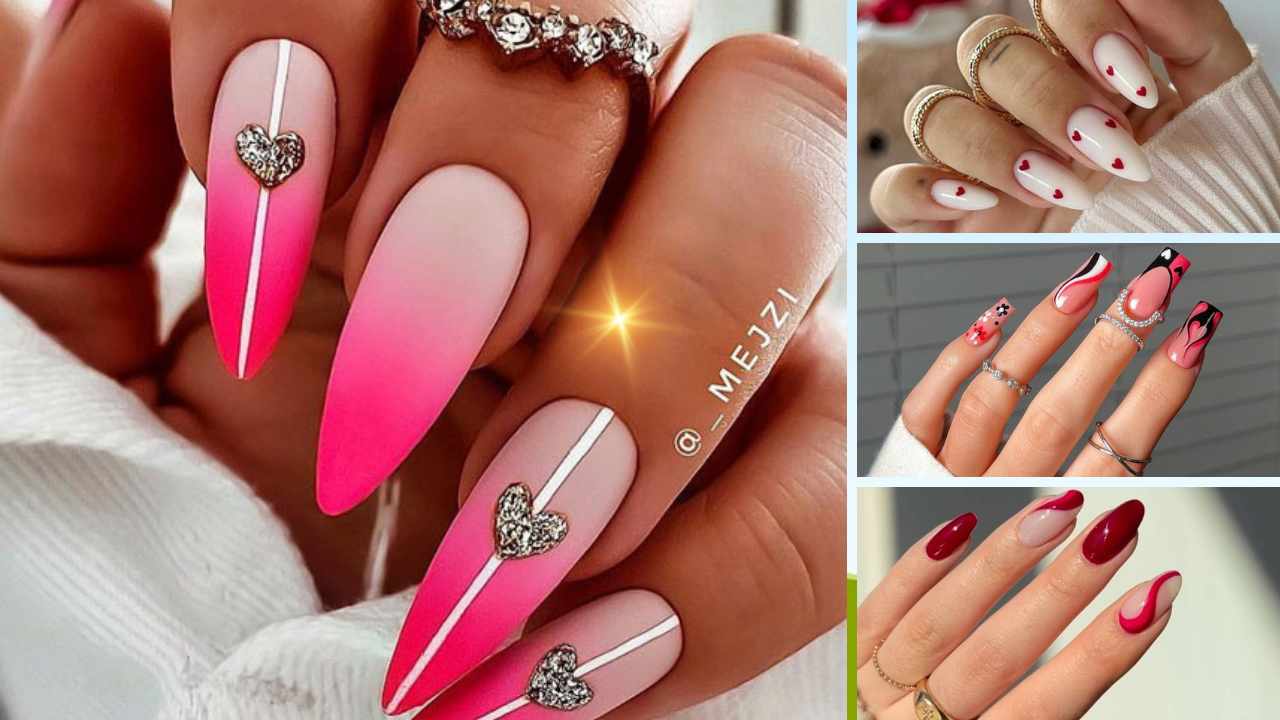 50 Stylish And Romantic Valentine’s Day Nail Ideas